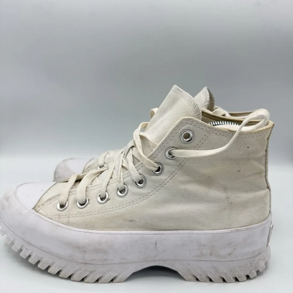 Converse Chuck Taylor All Star Lugged 2.0 High Top White Platform  Womens 9